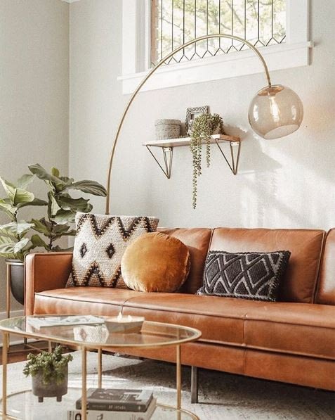 10 Pillow Combinations For Brown Couch, Pillows For Leather Couch
