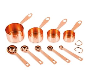 copper measuring cup set as gift for cook