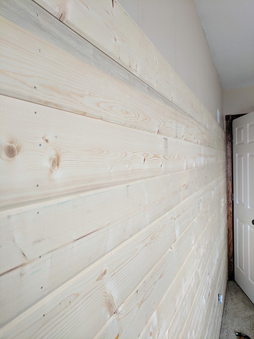 A DIY Wood Plank Accent Wall