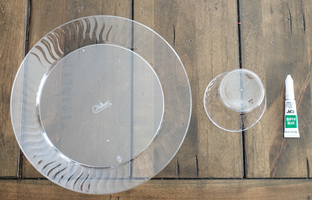 Chinet® Cut Crystal® DIY Cake Stand before