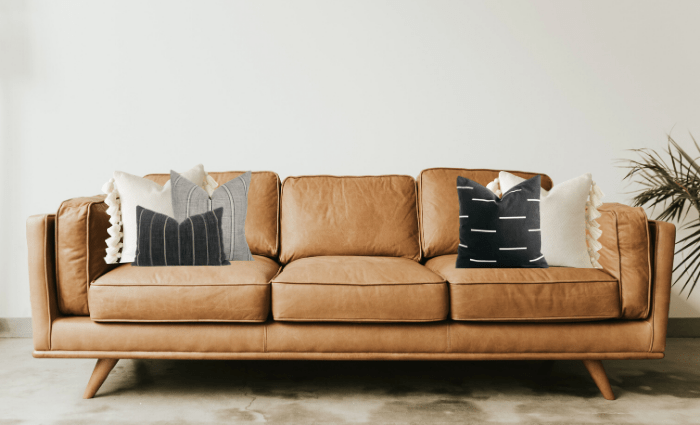 10 Pillow Combinations For Brown Couch, Funky Leather Sofa Covers