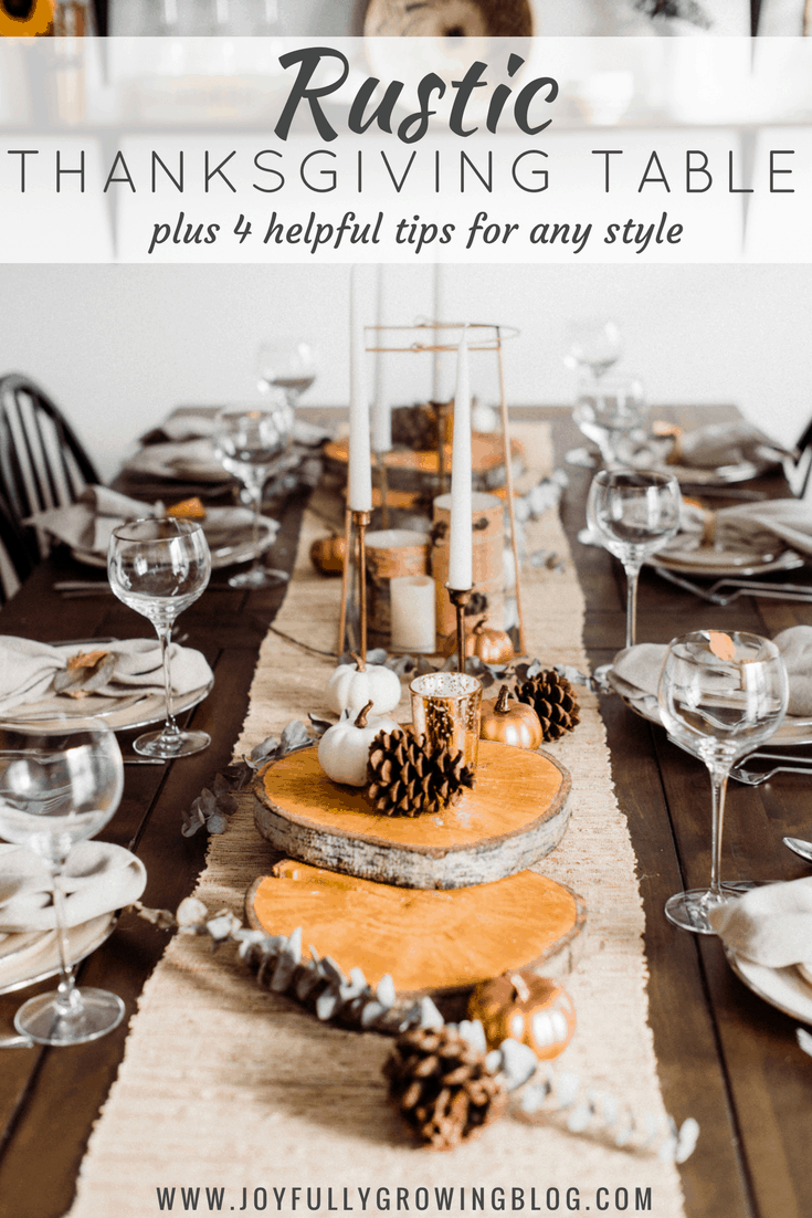 Rustic Thanksgiving Table (plus tips for creating your own beautiful table)