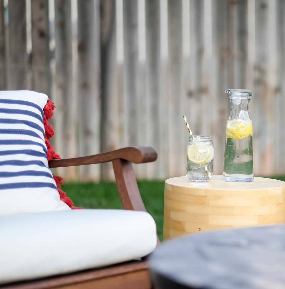 outdoor patio makeover on a budget