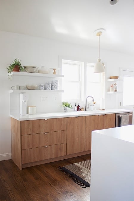 kitchen with white walls