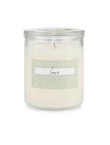 magnolia home glass candle in the scent love