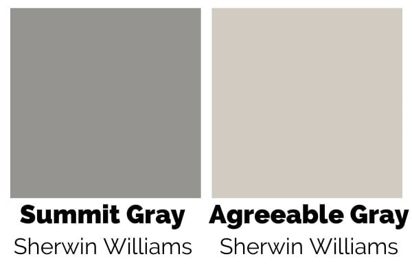 Gray Paint Color Guide 2022 The Ultimate Summit Vs Agreeable Classic - Sherwin Williams Gray Paint Colors Interior