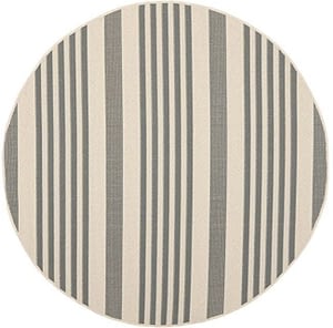 round outdoor rugs with grey stripes