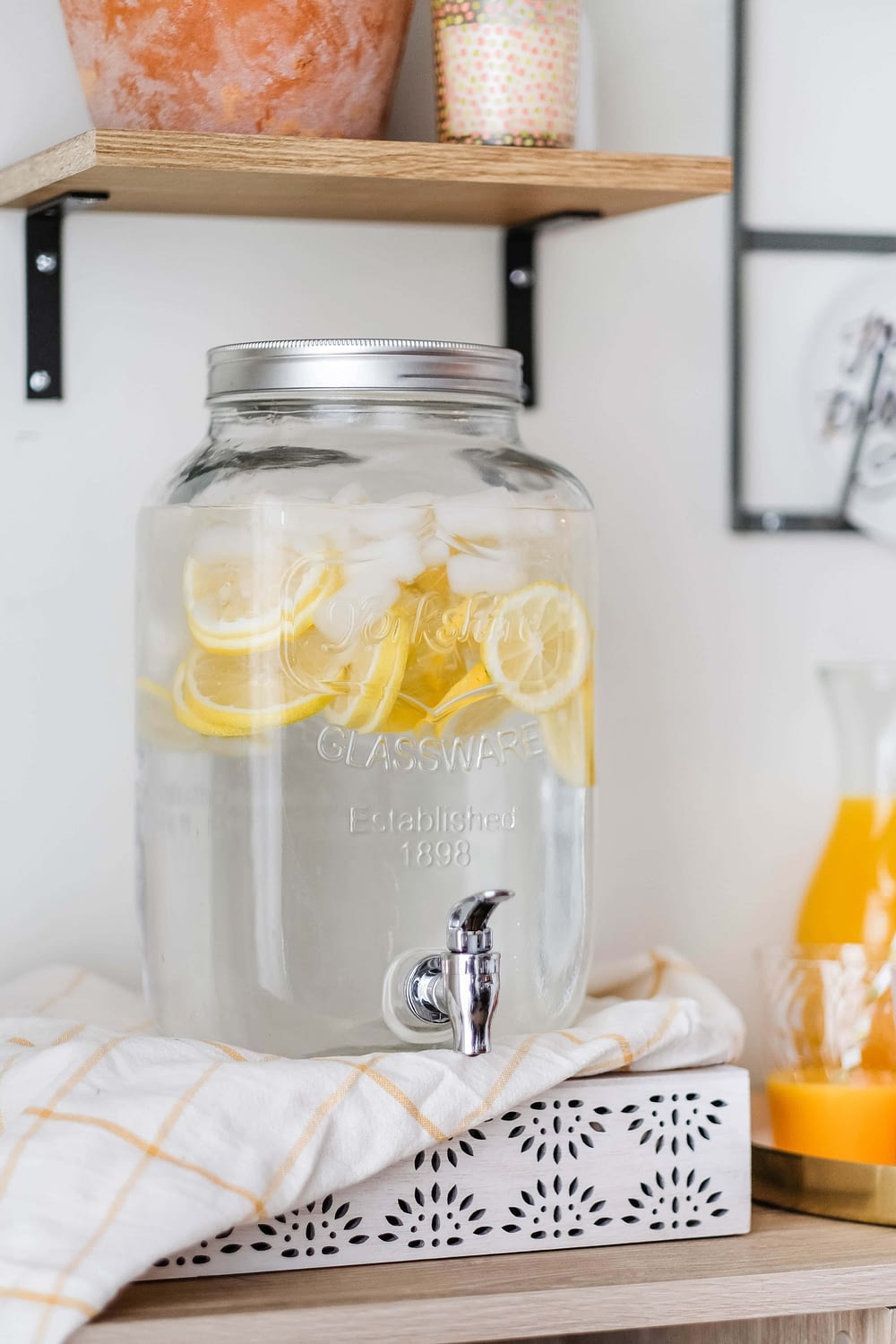 Lemon water beverage station