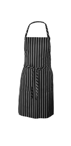black striped apron as gift idea for cook
