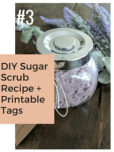 DIY Sugar Scrub Recipe with Printable Tags