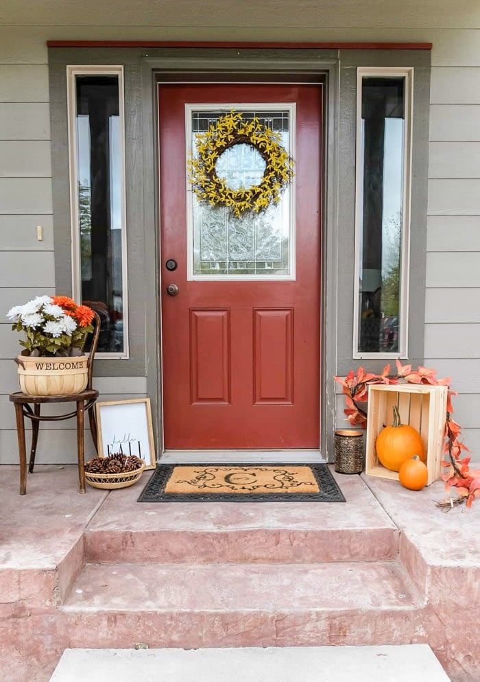 Fall Front Porch on a Budget