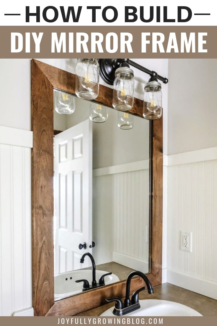 Diy Wood Frame To A Bathroom Mirror, Adding A Frame To Bathroom Mirror